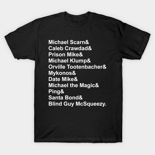 Michael Personas T-Shirt by LVBart